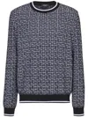 Balmain Patterned-jacquard Sweater In Black