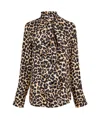 Balmain Patterned Long-sleeve Shirt In Black