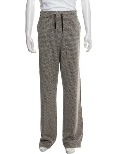 Pre-owned Balmain Patterned Lounge Bottoms In Black/neutrals