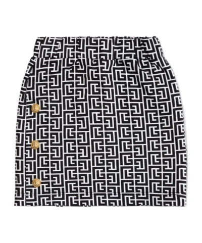 Balmain Patterned Skirt In Animal Print