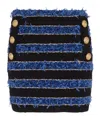 Balmain Patterned Skirt In Black