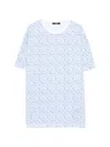 Balmain Patterned T-shirt In Blue