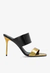 Balmain Black High Heel Mules