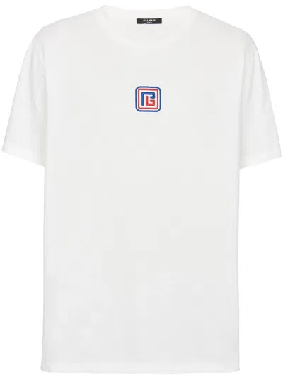 BALMAIN PB CREW-NECK T-SHIRT