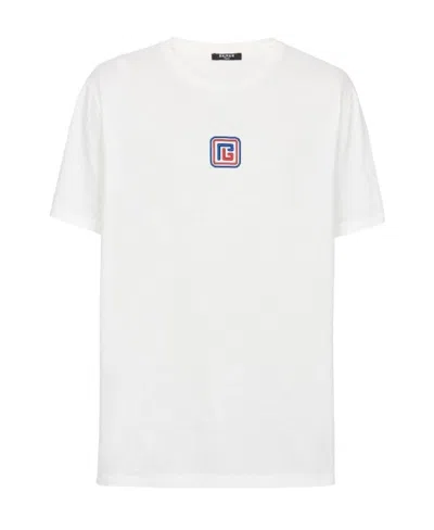 Balmain Pb  Crew-neckt-shirt In White