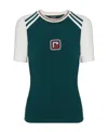 Balmain Pb Embroidered Short-sleeve T-shirt In Green