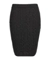 Balmain Women's Monogram Glitter Midi Skirt In Black
