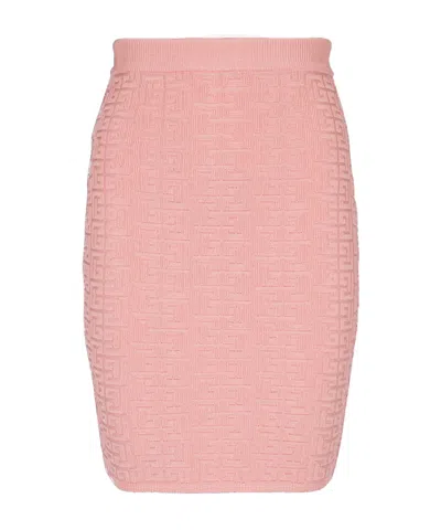 BALMAIN BALMAIN PB LABYRINTH KNIT SKIRT