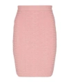 Balmain Pb-intarsia Knitted Mini Skirt In Pink