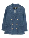 Balmain Pb Labyrinth Blazer In Blue