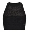 Balmain Pb Labyrinth Knit Top In Black