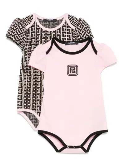 Balmain Babies' Pb Labyrinth-jacquard Bodies (set Of Two)