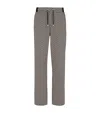 Balmain Monogram-jacquard Drawstring-waistband Track Pants In Black