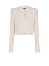 Balmain Nude Pb Labyrinth Cardigan In White