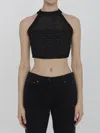 Balmain Pb Labyrinth Knit Top In Black