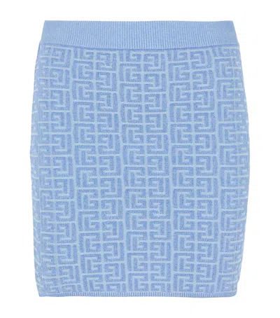 BALMAIN PB LABYRINTH KNITTED MINI SKIRT