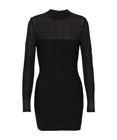 BALMAIN BALMAIN PB LABYRINTH KNIT DRESS