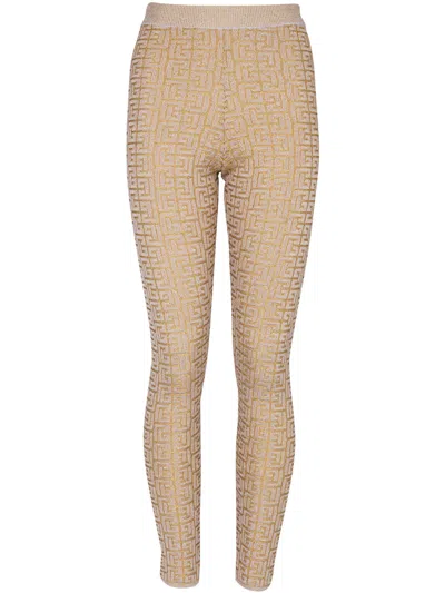 BALMAIN LABYRINTH PB LEGGINGS