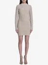 Balmain Labyrinth Monogram Long-sleeved Dress