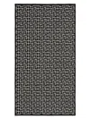 Balmain Pb Labyrinth-print Beach Towel In 黑色