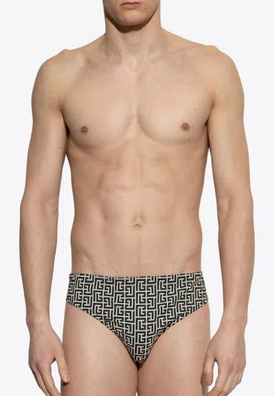 Balmain Pb Labyrinth Swim Trunks