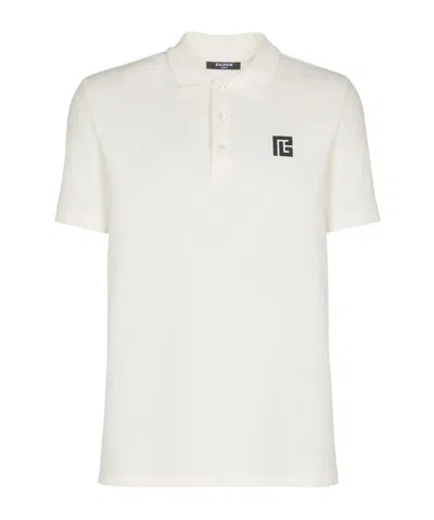BALMAIN BALMAIN EMBROIDERED POLO SHIRT