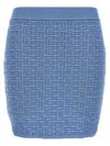 Balmain Pb Monogram Jacquard Mini Skirt