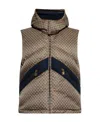 Balmain Pb Monogram-jacquard Quilted Gilet In Black