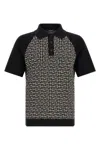 Balmain Pb Monogram Polo In Multi