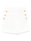 Balmain Pb-monogram Shorts In White