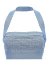 Balmain Monogram Sleeveless Top In Azul Claro