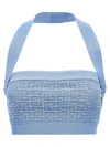 Balmain Monogram Sleeveless Top In Azzurro