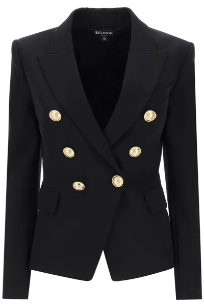 Balmain Double-breasted Tailored Blazer In Multi