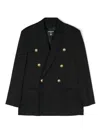 Balmain Peak-lapels Double-breasted Blazer In Black