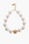 Balmain Pearl Coin Chocker In White