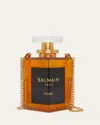Balmain Perfume Clutch Bag In Resin And Brass In Ivoire Noir