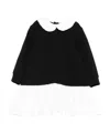 Balmain Peter-pan Collar Dress In Black