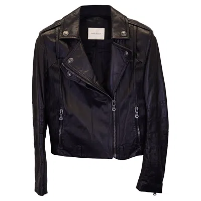 Balmain Pierre Balman Biker Jacket In Black Leather
