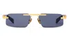Balmain Geometric-frame Sunglasses In Blue