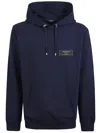 Balmain Hoodie Label Adjustable Hood In Ub Marine