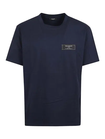 BALMAIN CAMISETA - AZUL OSCURO