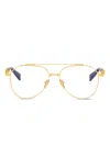 Balmain Pilot-frame Glasses In Gold