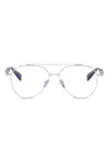 Balmain Pilot-frame Glasses In Silver