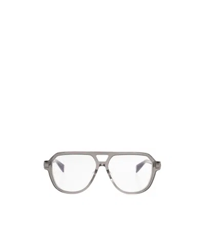 Balmain Pilot-frame Glasses In Gray