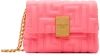 BALMAIN PINK 1945 SOFT MINI QUILTED LEATHER BAG