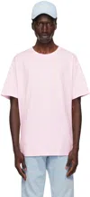 BALMAIN PINK 'BALMAIN SIGNATURE' T-SHIRT