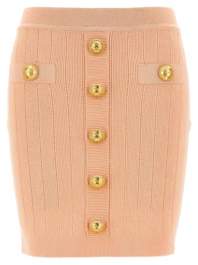 BALMAIN PINK CHIOCCIOLA SKIRT