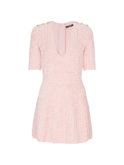Balmain Pink Mini Dress