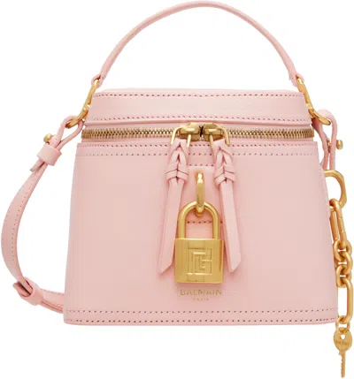 Balmain Pink Pulse Vanity Leather Bag