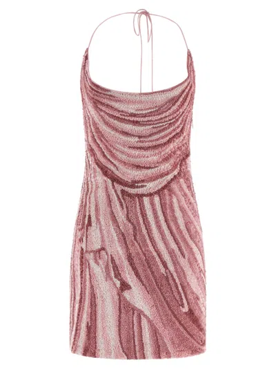 BALMAIN PINK SEQUIN DRESS